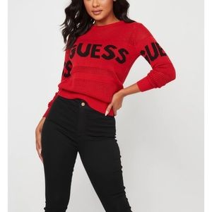 Guess Frankie Mesh Logo Sweater